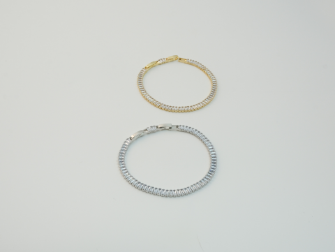 Su Yolu Bileklik | Çelik Kalın | Gold / Silver