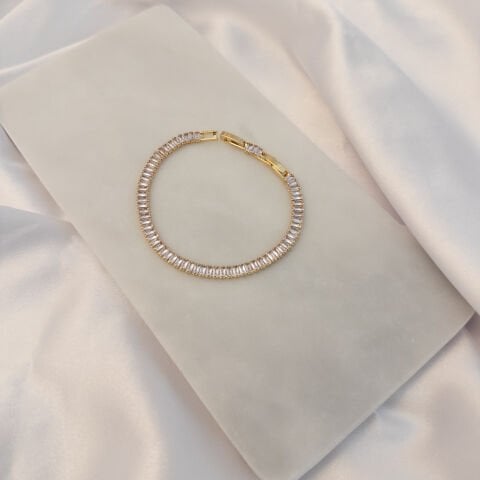 Su Yolu Bileklik | Çelik Kalın | Gold / Silver