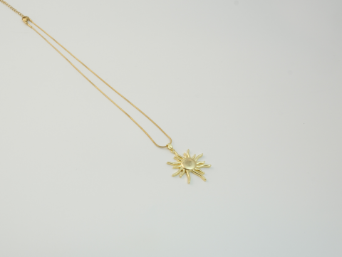 Güneş Kolye | Çelik | Gold / Silver