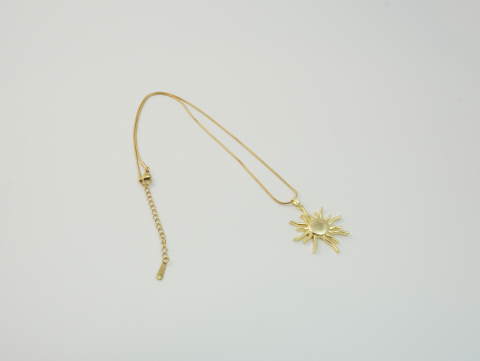 Güneş Kolye | Çelik | Gold / Silver