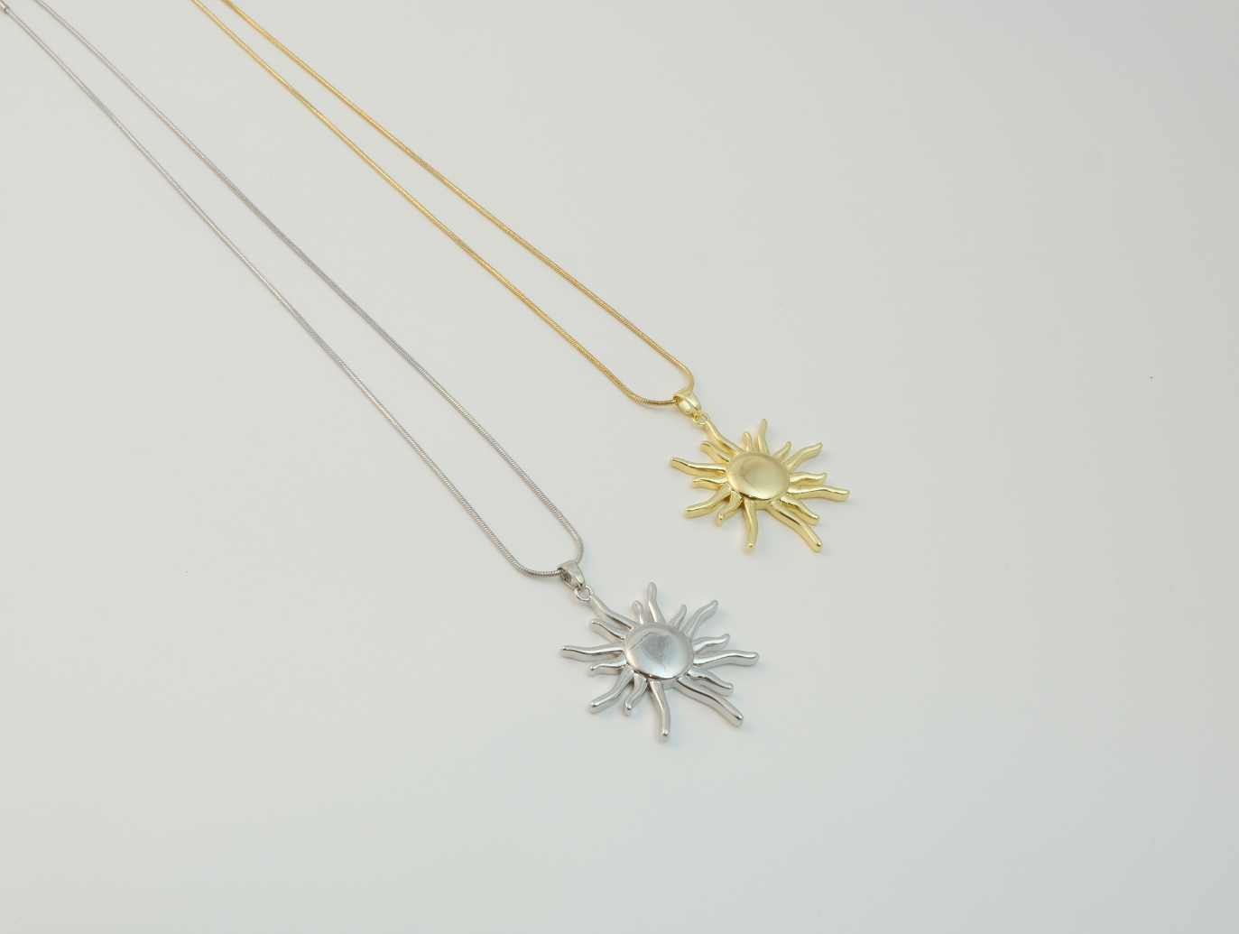 Güneş Kolye | Çelik | Gold / Silver