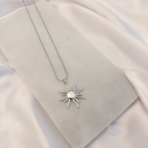 Güneş Kolye | Çelik | Gold / Silver