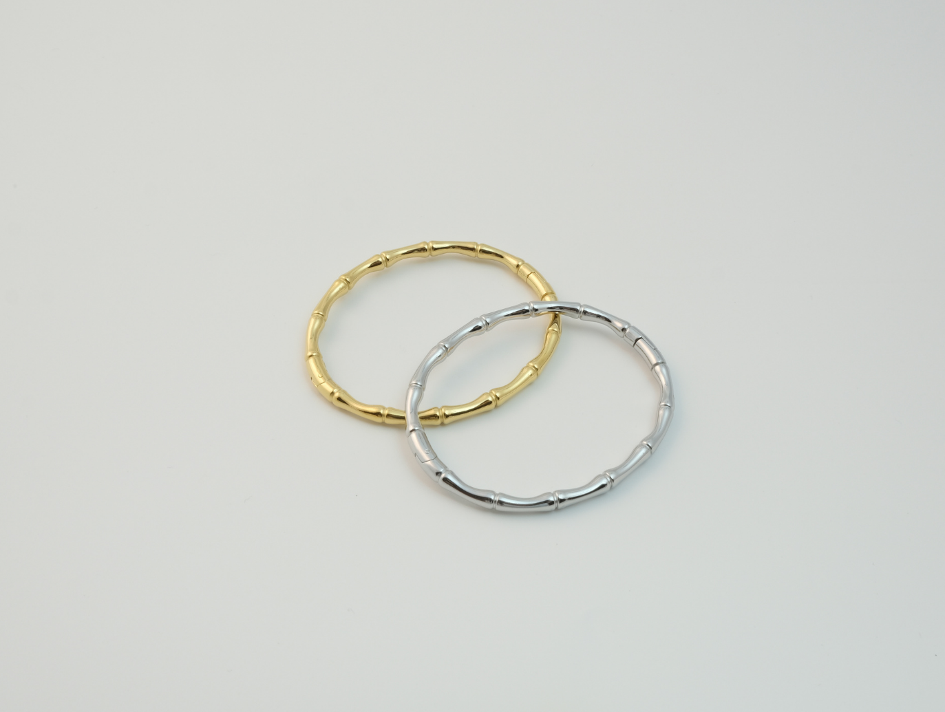 Kemik Model Kelepçe Bileklik | Çelik | Gold / Silver