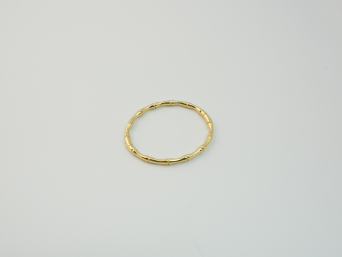 Kemik Model Kelepçe Bileklik | Çelik | Gold / Silver