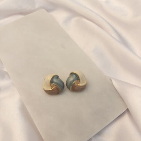 Düğme Zara Küpe | Çelik | Gold