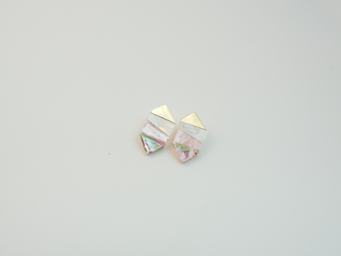 Geometrik Küpe | Çelik | Gold