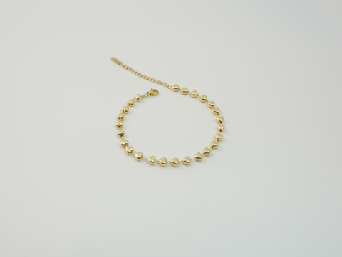 Kalp Halhal | Çelik | Gold