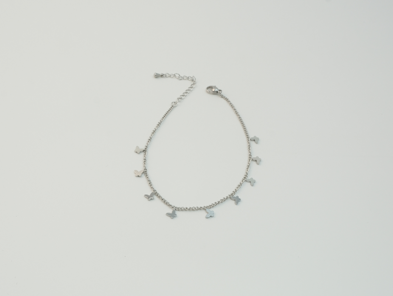 Kelebek Halhal | Çelik | Silver