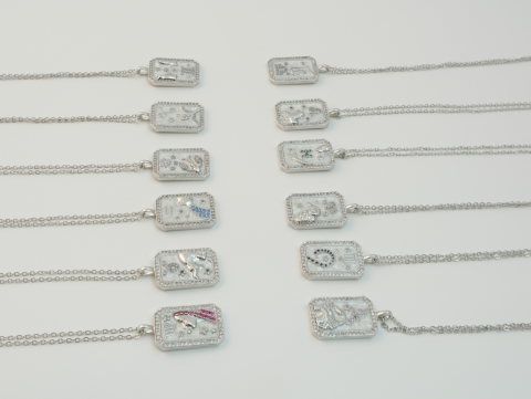 Başak Burcu Kolye | Çelik | Gold / Silver
