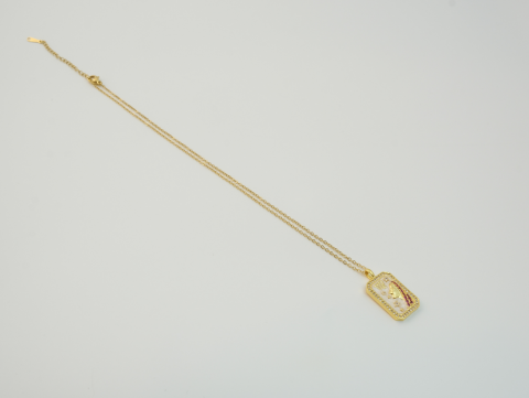 Başak Burcu Kolye | Çelik | Gold / Silver