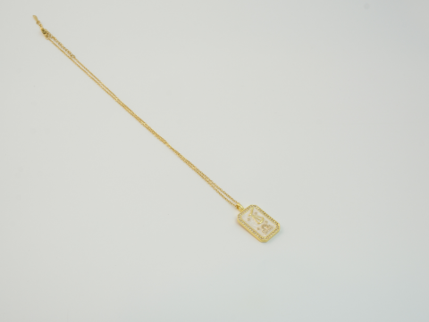 Terazi Burcu Kolye | Çelik | Gold / Silver