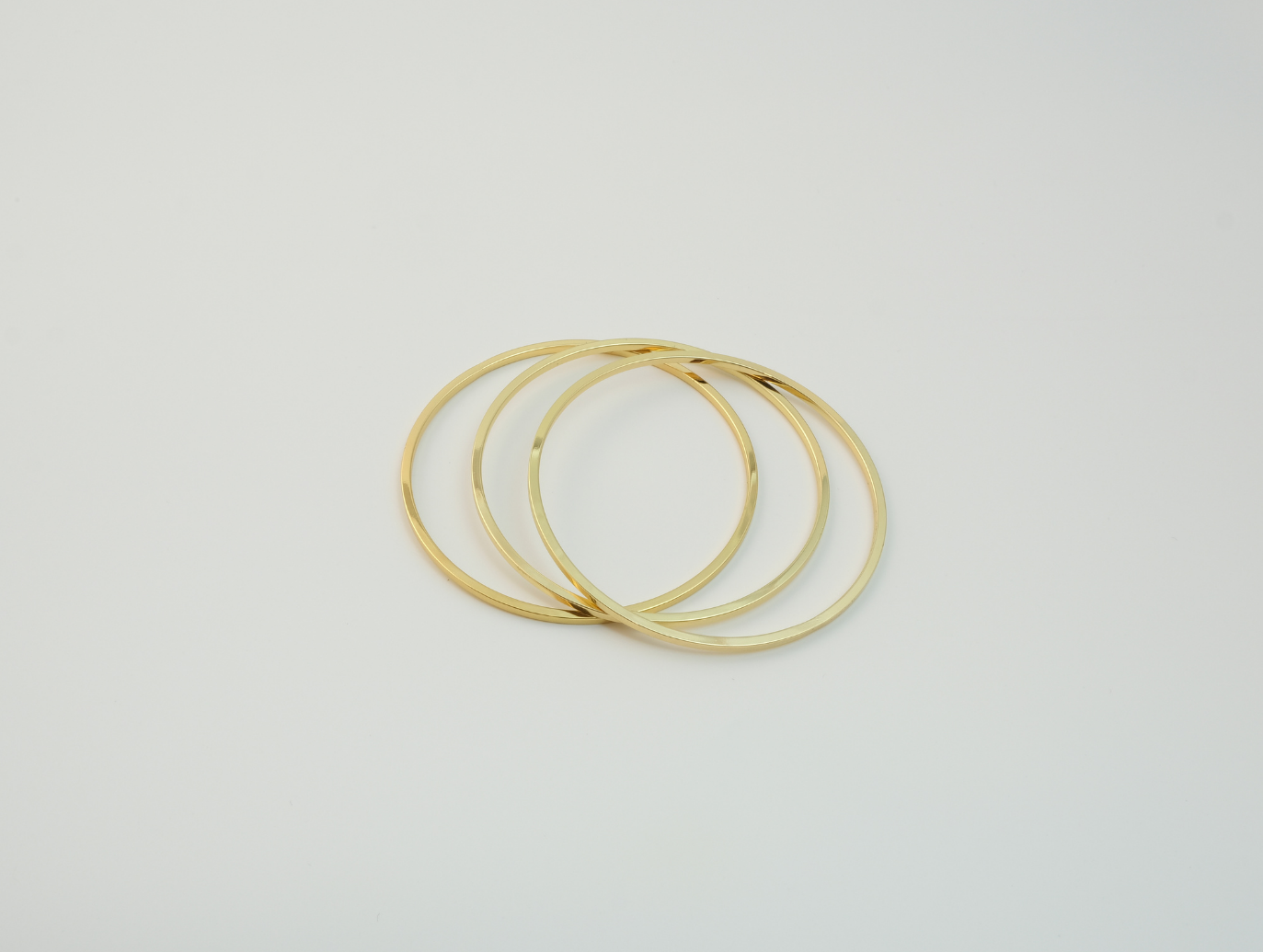 Üçlü Ajda Bilezik | Çelik | Gold