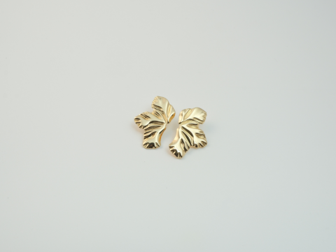 Yaprak Küpe - 1 | Kararmaz | Altın Kaplama | Gold