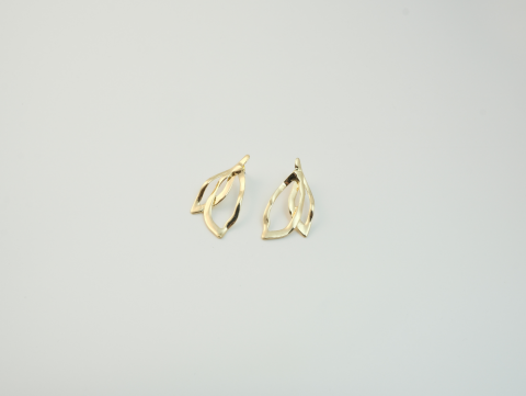 Yaprak Küpe - 2 | Kararmaz | Altın Kaplama | Gold