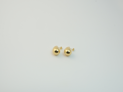 Küçük Damla Küpe | Çelik | Gold