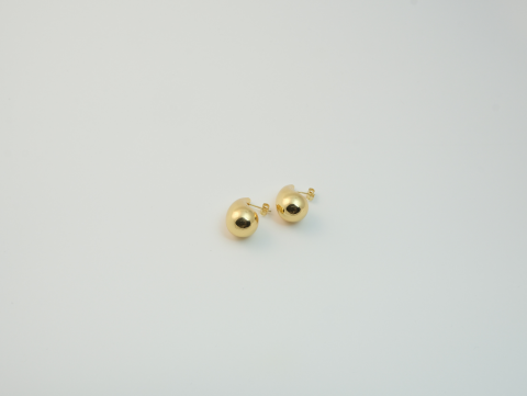 Küçük Damla Küpe | Çelik | Gold