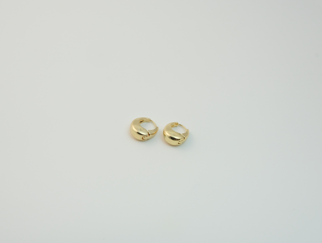 Minimal Halka Küpe - 2 | Altın Kaplama | Gold