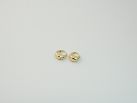 Minimal Halka Küpe - 2 | Altın Kaplama | Gold