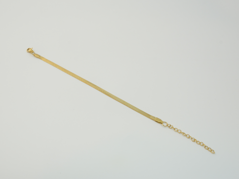 Kalın İtalyan Bileklik | Çelik | Gold / Silver