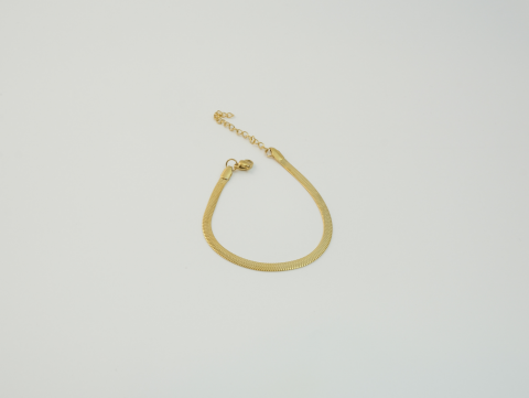 Kalın İtalyan Bileklik | Çelik | Gold / Silver