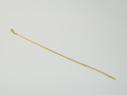İnce İtalyan Zincir Bileklik | Çelik | Gold / Silver