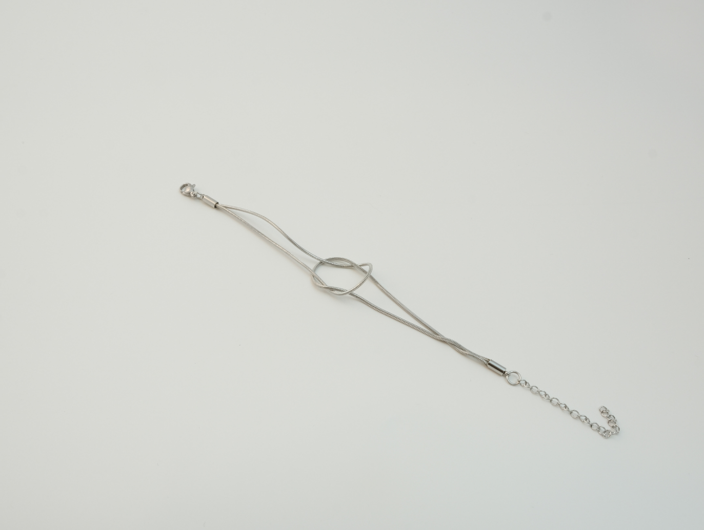 Düğüm Zincir Bileklik | Kararmaz | Çelik | Silver