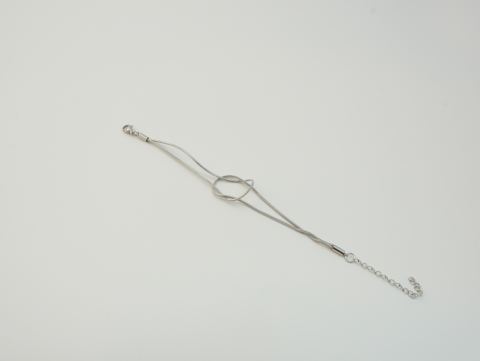 Düğüm Zincir Bileklik | Kararmaz | Çelik | Silver