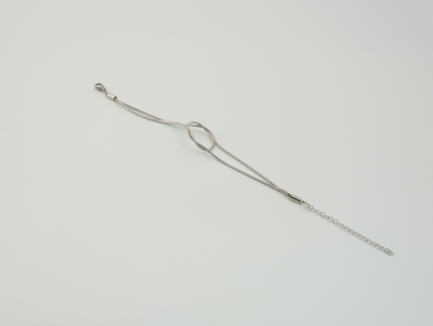 Düğüm Zincir Bileklik | Kararmaz | Çelik | Silver