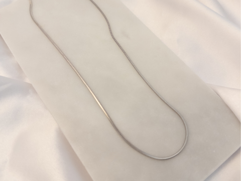 İnce İtalyan Zincir Kolye | Kararmaz | Çelik | Silver