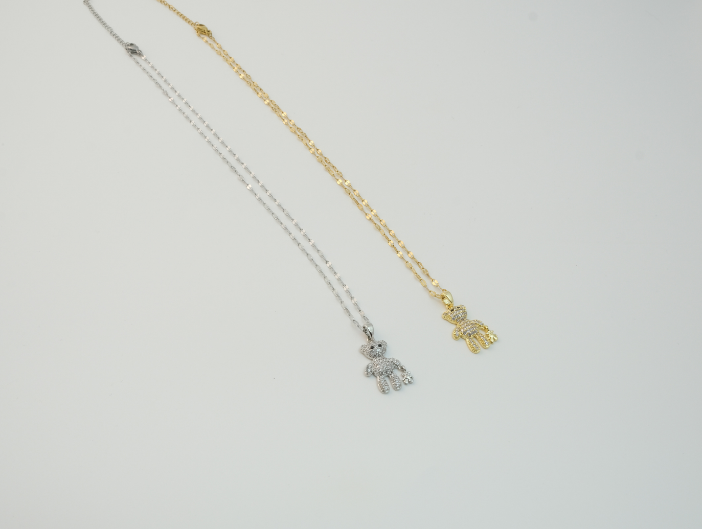 Ayıcık Kolye | Çelik | Gold / Silver