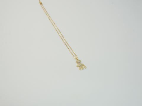 Ayıcık Kolye | Çelik | Gold / Silver
