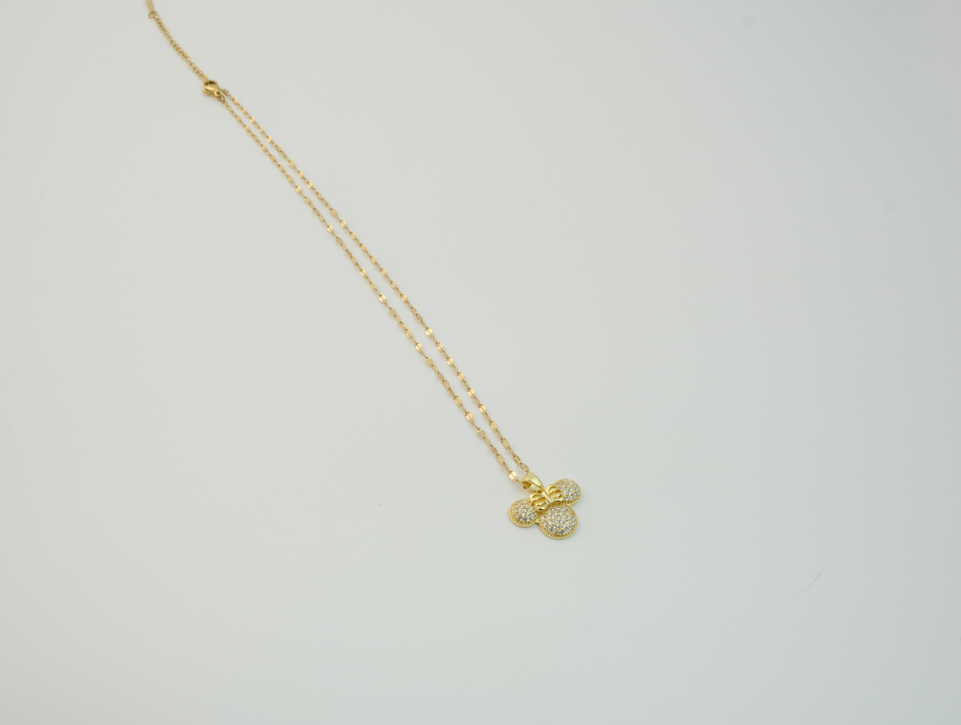 Mickey Mouse Kolye | Kararmaz | Çelik | Gold