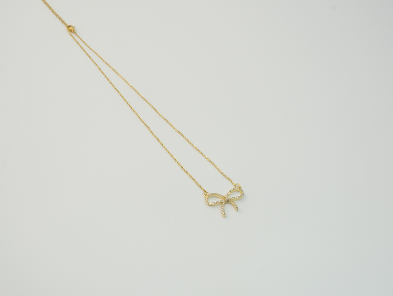 Minimal Kurdele Kolye | Çelik | Gold