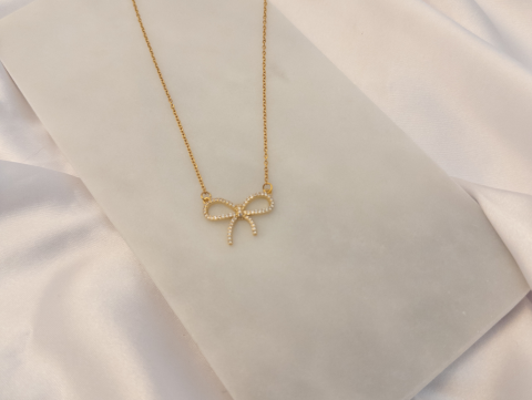 Minimal Kurdele Kolye | Çelik | Gold