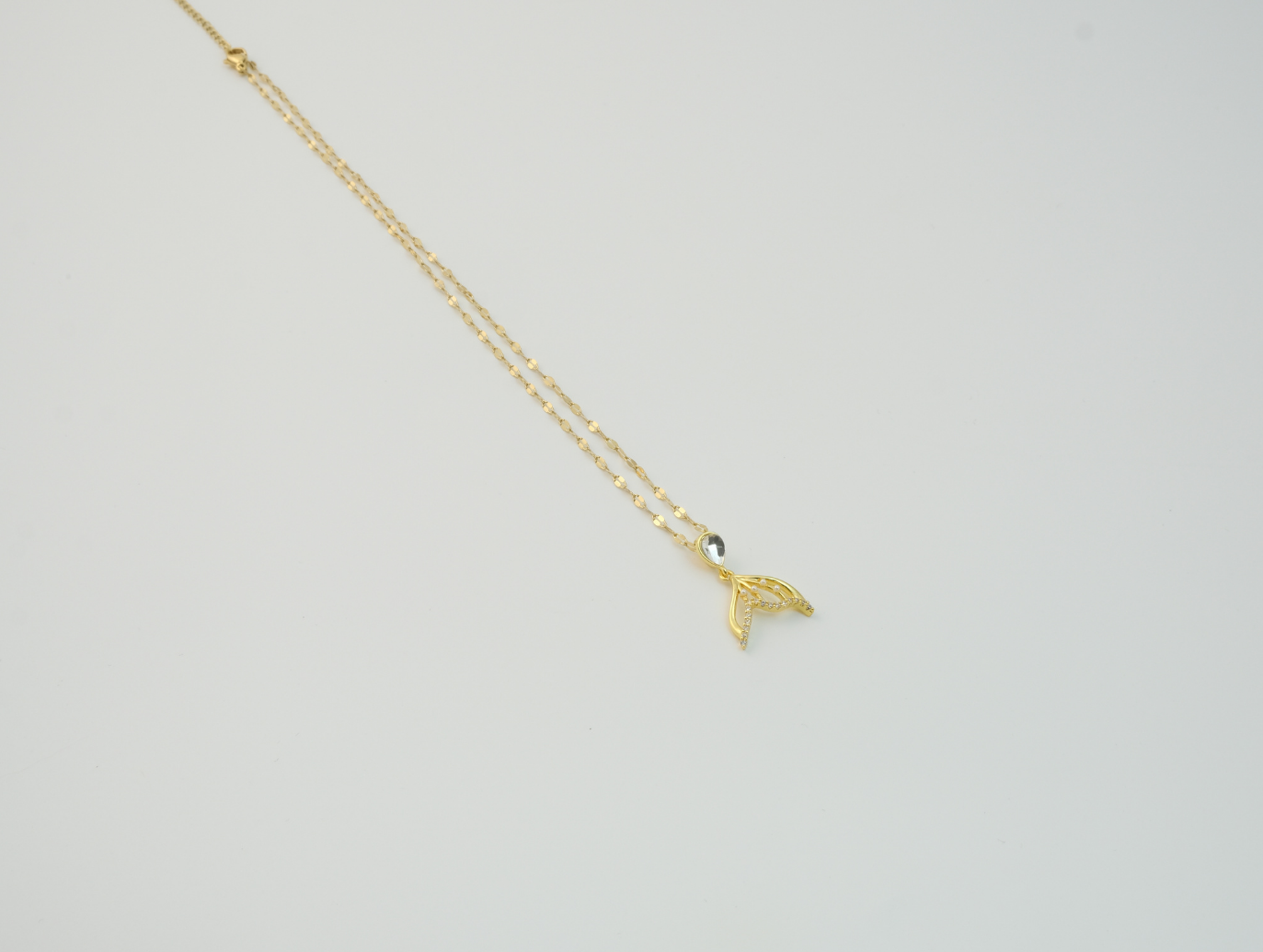 Deniz Kızı Kuyruğu Kolye | Kararmaz | Çelik | Gold