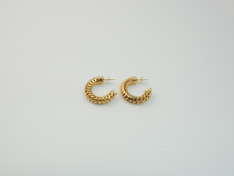 Nazar Boncuk Yelpaze Kolye Takım - Nazar Boncuk Yelpaze Kolye, Kemer Bileklik, Delikli Halka Küpe