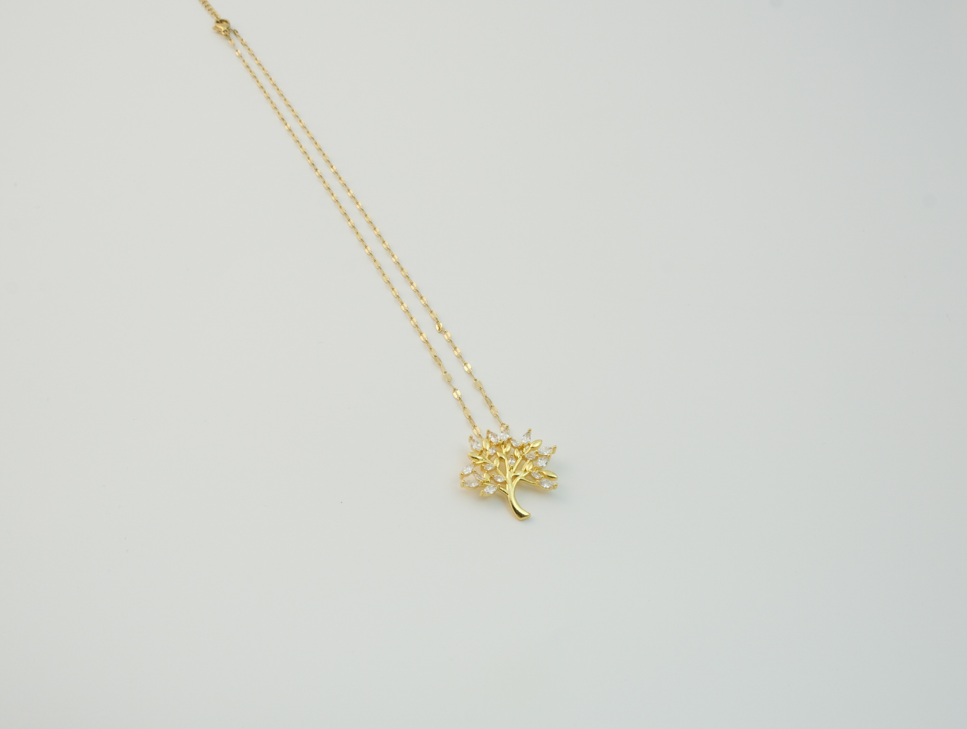 Yaşam Ağacı Kolye | Çelik | Gold