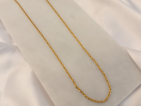 Uzun Zincir Kolye | Çelik | Gold