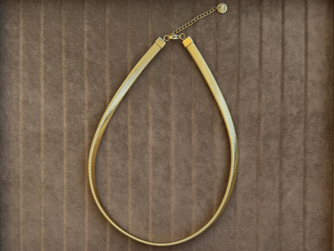 Kalın Yay Kolye Takım - Kalın Yay Kolye, Tekli Kalın Yay Bileklik, Üçlü Kalın Sarmal Yay Bileklik