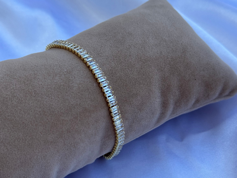 Gold Su Yolu Kolye Takım - Su Yolu Kolye, Su Yolu Bileklik, Minimal Yıldız Taşlı Küpe