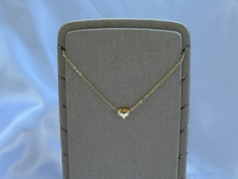 Minimal Minik Kalp Kolye | Kararmaz | Çelik | Gold