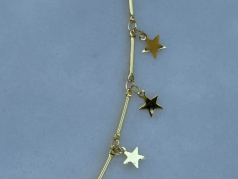 Minimal Minik Sallantı Yıldız Kolye | Kararmaz | Çelik | Gold