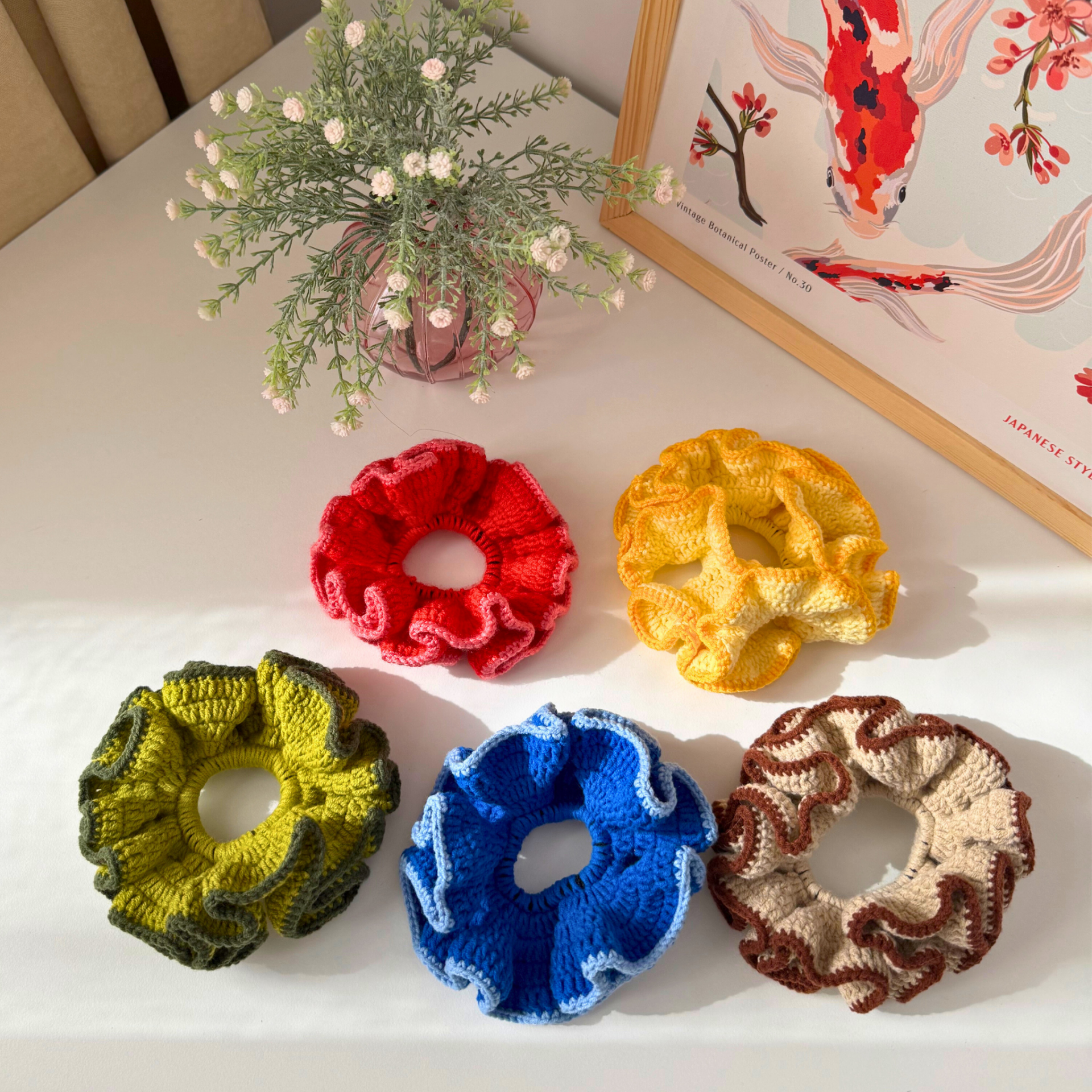 El Yapımı Örgü Scrunchie